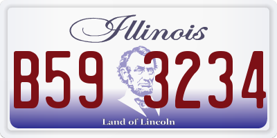 IL license plate B593234