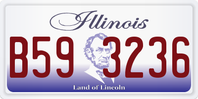 IL license plate B593236