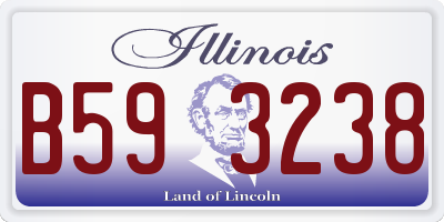 IL license plate B593238