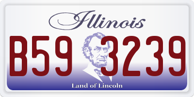 IL license plate B593239