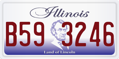 IL license plate B593246