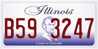 IL license plate B593247