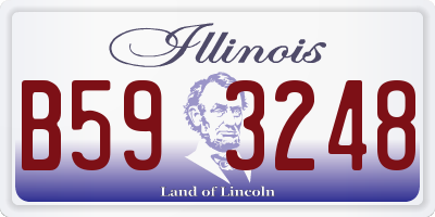 IL license plate B593248