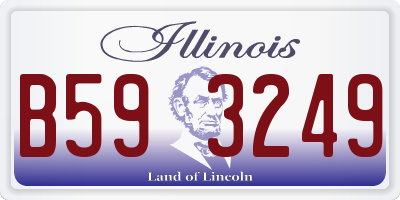 IL license plate B593249
