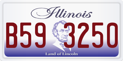 IL license plate B593250