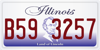 IL license plate B593257
