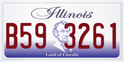 IL license plate B593261