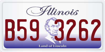 IL license plate B593262