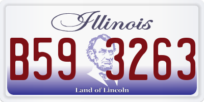 IL license plate B593263