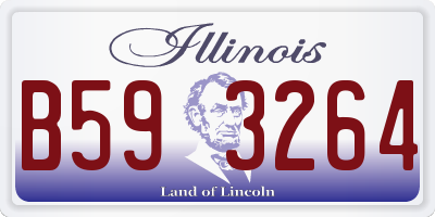 IL license plate B593264