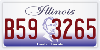 IL license plate B593265