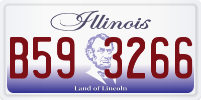 IL license plate B593266