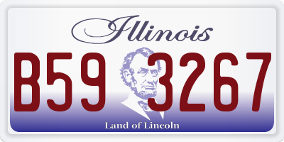 IL license plate B593267