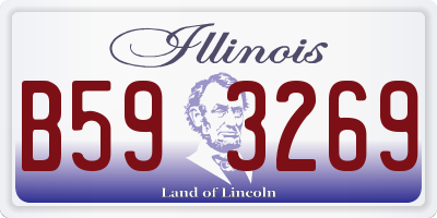 IL license plate B593269