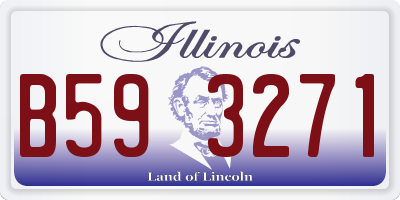 IL license plate B593271