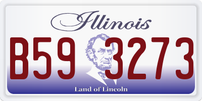 IL license plate B593273