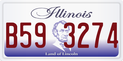 IL license plate B593274