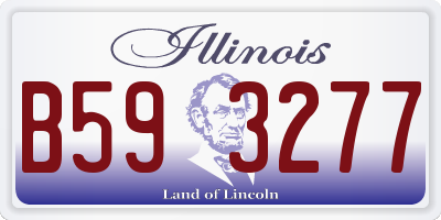IL license plate B593277