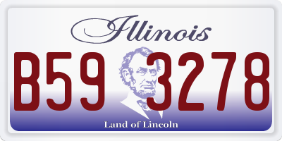 IL license plate B593278
