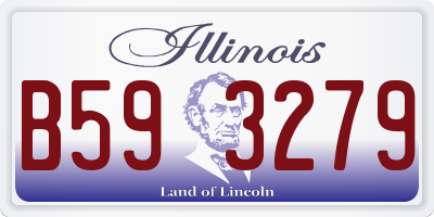IL license plate B593279