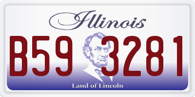 IL license plate B593281