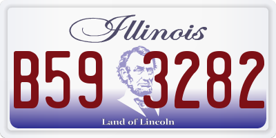 IL license plate B593282