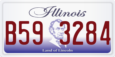 IL license plate B593284