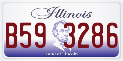 IL license plate B593286
