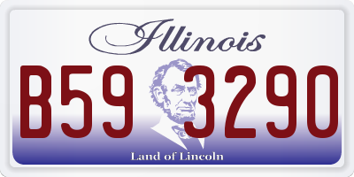 IL license plate B593290