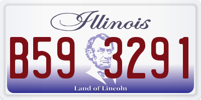 IL license plate B593291