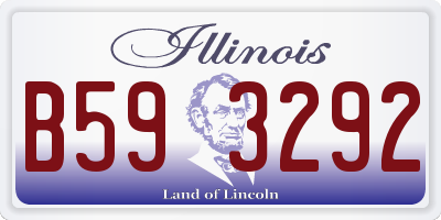 IL license plate B593292