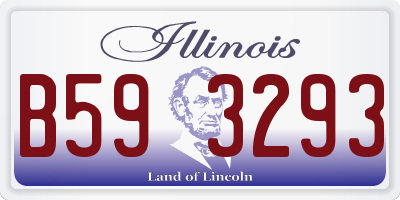 IL license plate B593293