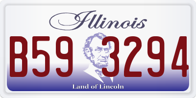 IL license plate B593294