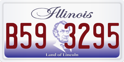 IL license plate B593295