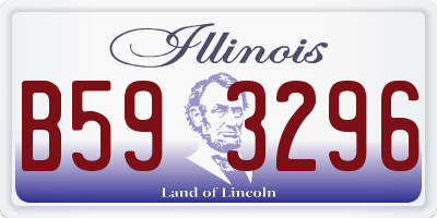 IL license plate B593296