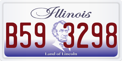 IL license plate B593298