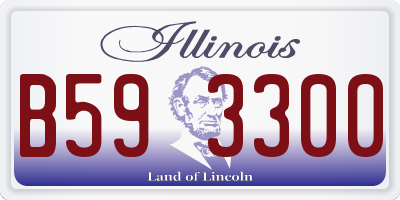 IL license plate B593300