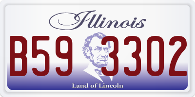 IL license plate B593302