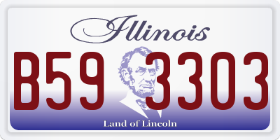 IL license plate B593303