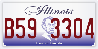 IL license plate B593304