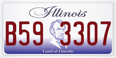 IL license plate B593307