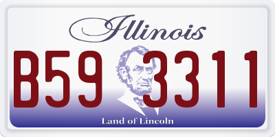 IL license plate B593311