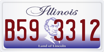 IL license plate B593312