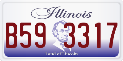 IL license plate B593317