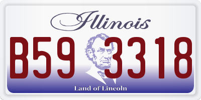 IL license plate B593318