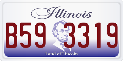 IL license plate B593319