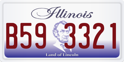 IL license plate B593321