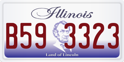 IL license plate B593323
