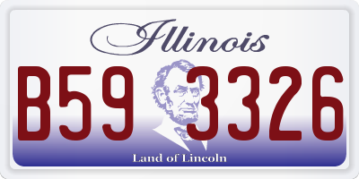 IL license plate B593326