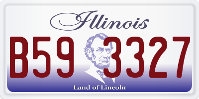 IL license plate B593327